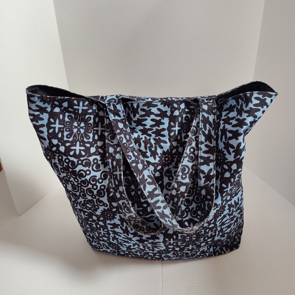Estee Lauder Blue Batik Tote Bag